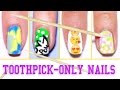 6 easy nail art designs using a toothpick ♡